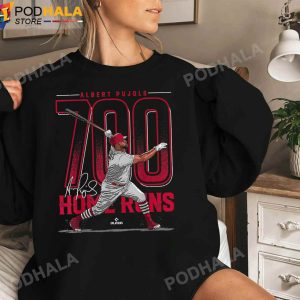 Albert Pujols 700 Home Runs Albert Pujols St Louis MLBPA T-Shirt