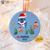 Baby Shark Blue Christmas Ornament, Personalized Family Ornaments