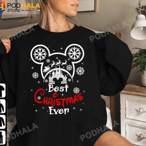 Best Christmas Ever Disney Ears Christmas Mickey Christmas Shirt