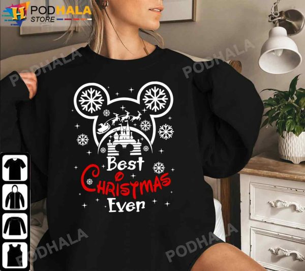 Best Christmas Ever Disney Ears Christmas Mickey Christmas Shirt