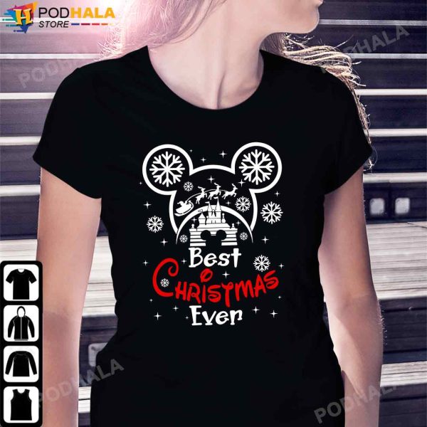 Best Christmas Ever Disney Ears Christmas Mickey Christmas Shirt