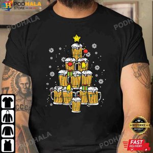 Best Christmas Gifts For Dad, Beer Christmas Tree Xmas T-Shirt