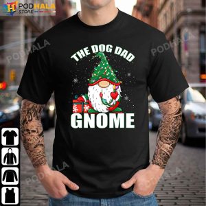 Best Christmas Gifts For Dad, Dog Dad Gnome Family Matching T-Shirt