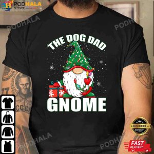 Best Christmas Gifts For Dad Dog Dad Gnome Family Matching TShirt