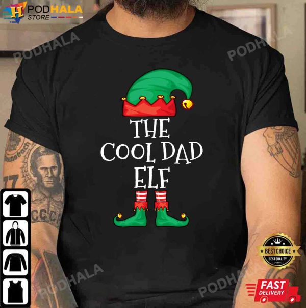 Best Christmas Gifts For Dad, The Cool Dad Elf T-Shirt