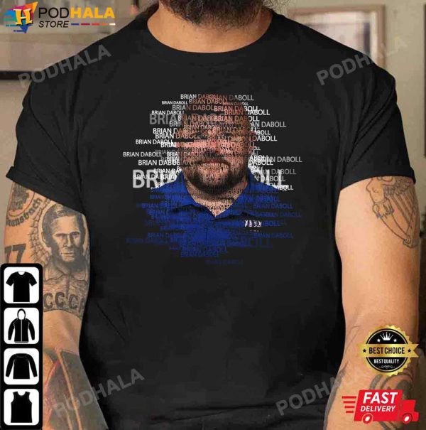Brian Daboll TShirt, Brian Daboll Big Head Typographic T-Shirt