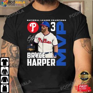 Bryce Harper TShirt Philadelphia Phillies National League Champions MVP T Shirt