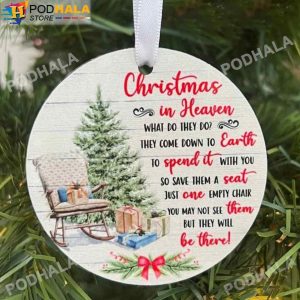 Christmas In Heaven Ornament, Memorial Ornaments Christmas Tree Decor