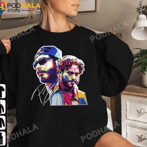 Colorful Post Malone TShirt For Fans Twelve Carat Tour 2022 Sweatshirt