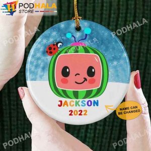 Custom Christmas Ornaments, Cocomelon Personalized Ornaments