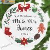 Custom Christmas Ornaments, Personalized Mr Mrs Our First Christmas Gifts