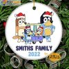 Custom Christmas Ornaments, Personalized Name Bluey Bandit Dad And Chilli Mum