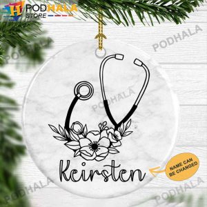 Custom Christmas Ornaments, Personalized Nurse Christmas Ornament