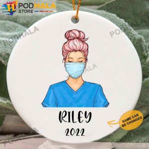 Custom Christmas Ornaments, Personalized Nurse Christmas Ornaments