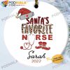 Custom Christmas Ornaments, Personalized Santa’s Favorite Nurse Ornaments