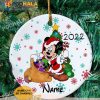 Custom Christmas Ornaments, Personalized name Mickey Mouse Ornaments