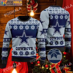 Dallas Cowboys Christmas Forrest Pattern Ugly Christmas Sweater