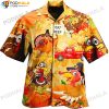 Eat Beef Red Truck Pumpkin Turkey Thanksgiving Hawaiian Shirt, Thanksgiving Gifts