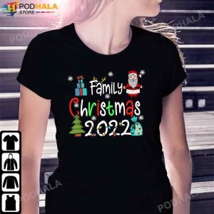 Family Christmas 2022 Matching Group Lights Xmas Men Women Tee