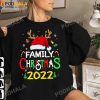 Family Christmas 2022 Squad Santa Matching Reindeer T-Shirt