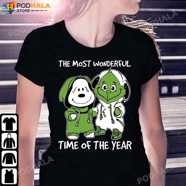 Friends Grinch And Snoopy Christmas Shirt, Funny Christmas Gifts