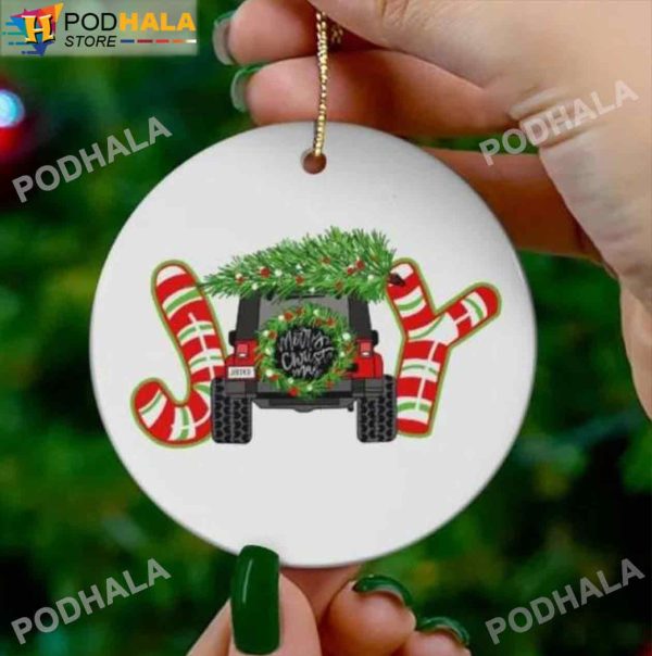 Funny Christmas Ornaments, Jeep Joy Ornament Tree Xmas Gifts Decor