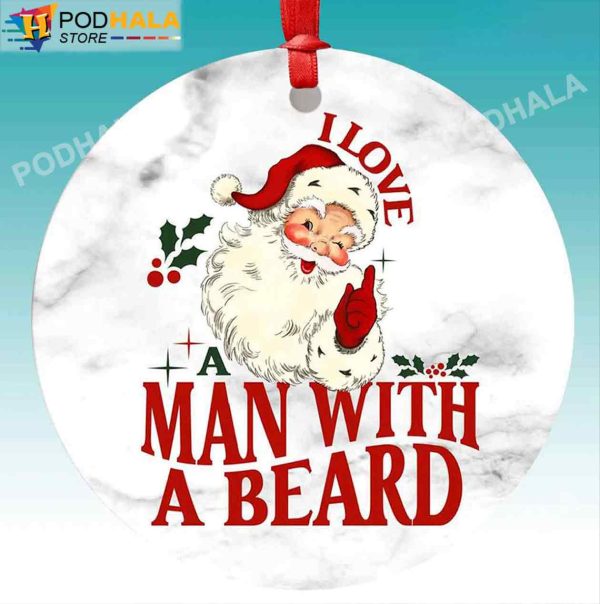 Funny Christmas Ornaments, Santa Claus Man Bread Christmas Tree Ornament