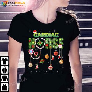 Funny Christmas T-Shirt, Cardiac Nurse Xmas Funny Christmas Gifts
