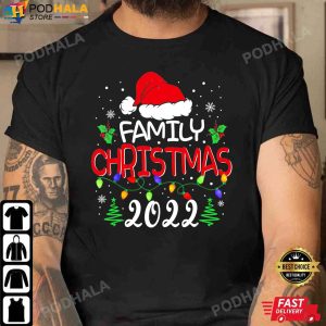 Funny Christmas T-Shirt, Family Christmas 2022 Santa Claus Xmas Gifts