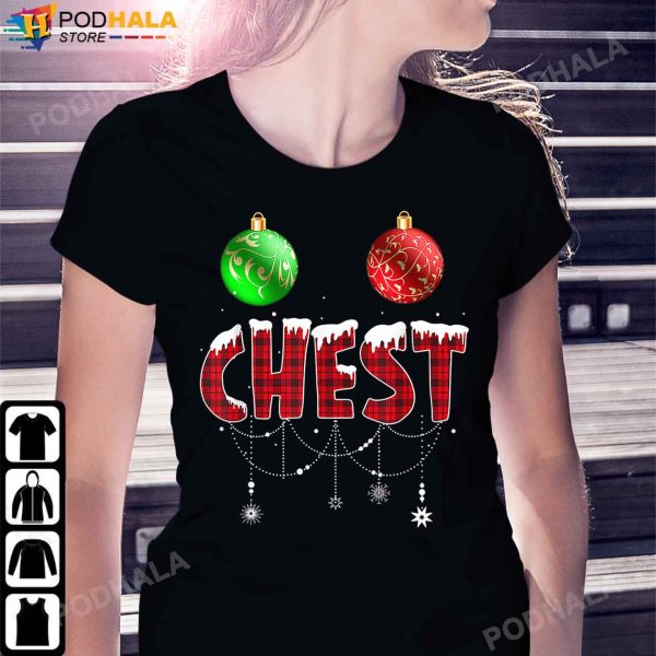 Funny Christmas T-Shirt, Matching Couple Chestnuts Funny Christmas Gifts