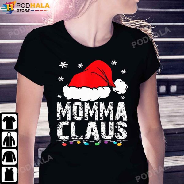 Funny Christmas T-Shirt, Momma Claus Christmas Family Xmas Gifts