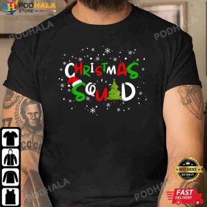 Funny Christmas TShirt Christmas Squad Family Group Matching