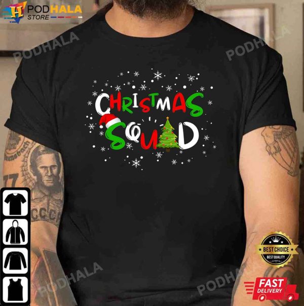 Funny Christmas T-Shirt, Christmas Squad Family Group Matching