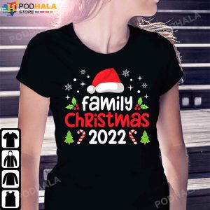 Funny Christmas TShirt Family Christmas 2022 Santa Elf Xmas Gifts