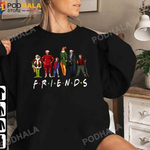 Funny Christmas TShirt Friends Santa Ralphie Clark Griswold Grinch Kevin McAllister Sweatshirt