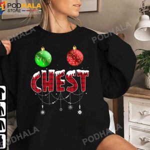 Funny Christmas TShirt Matching Couple Chestnuts Funny Christmas Gifts
