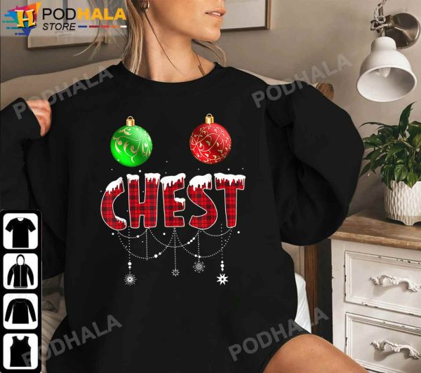 Funny Christmas T-Shirt, Matching Couple Chestnuts Funny Christmas Gifts