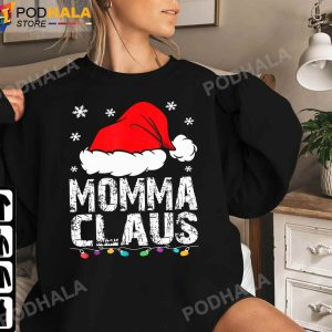 Funny Christmas TShirt Momma Claus Christmas Family Xmas Gifts