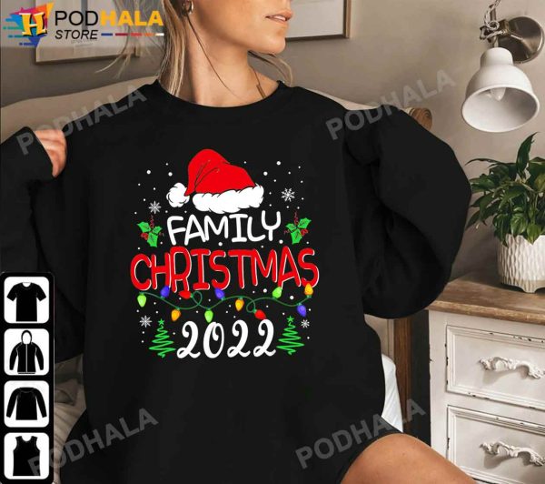 Funny Christmas T-Shirt, Family Christmas 2022 Santa Claus Xmas Gifts