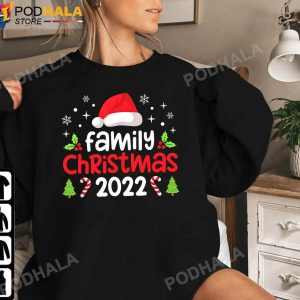 Funny Christmas Tee Family Christmas 2022 Santa Elf Xmas Gifts