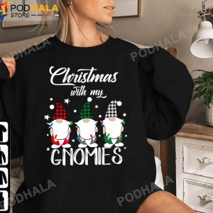 Funny Christmas Tee Gnome Family Christmas Plaid Xmas Gifts