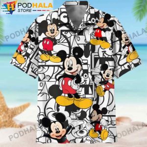 Funny Disney Mickey Mouse Christmas, Mickey Mouse Hawaiian Shirt 3D