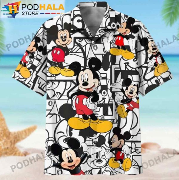 Funny Disney Mickey Mouse Christmas, Mickey Mouse Hawaiian Shirt 3D