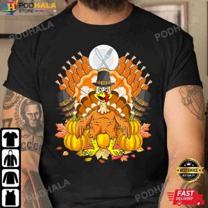 Funny Turkey Of Throne Fall Vibes T Shirt Thanksgiving Gifts