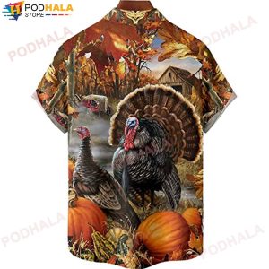 Funny Turkey Thanksgiving Hawaiian Shirt Thanksgiving Gifts 1