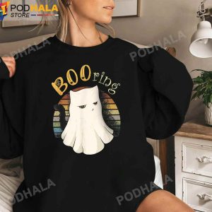 Funny Vintage Cat Booring Halloween Sweatshirt Halloween Gifts