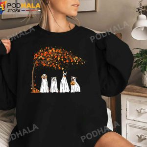 Ghost Dog Spooky Season Thanksgiving Sweatshirt Thanksgiving Gifts