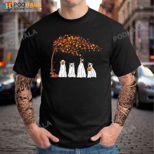 Ghost Dog Spooky Season Thanksgiving T Shirt Thanksgiving Gifts