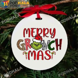 Grinch Christmas Ornaments, Merry Grinch Mas Xmas Gifts