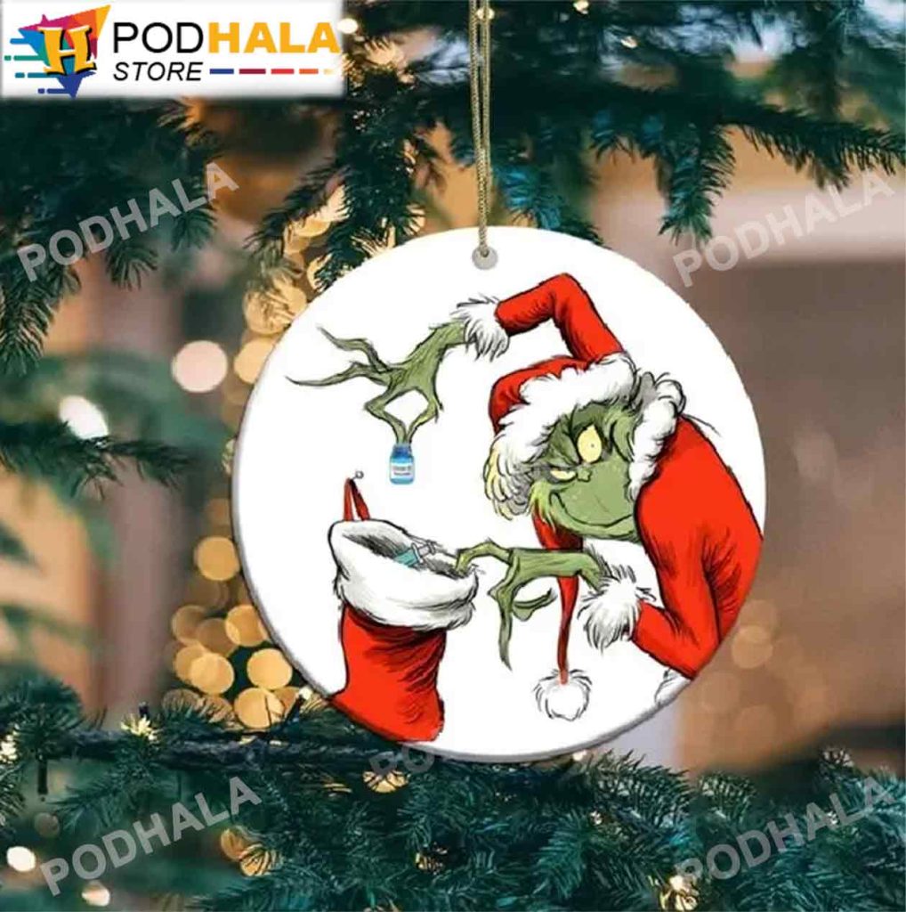 Grinch Christmas Ornaments, The Grinch Stole Christmas Xmas Gifts For Nurses Podhalastore